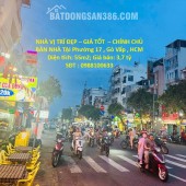 NHÀ VỊ TRÍ ĐẸP – GIÁ TỐT  – CHÍNH CHỦ BÁN NHÀ TẠI Phường 17 , Gò Vấp , HCM